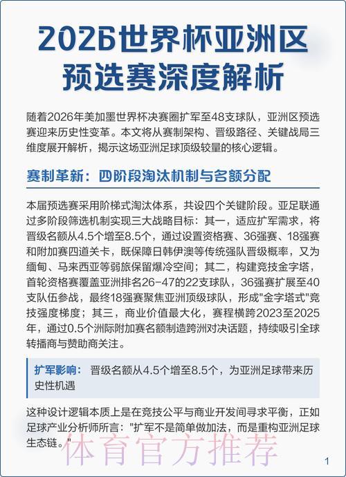2026年世界杯赛事走势与前景深度解析